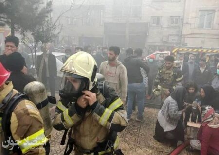 آتش‌سوزی برج ۱۵ طبقه مسکونی در پایتخت