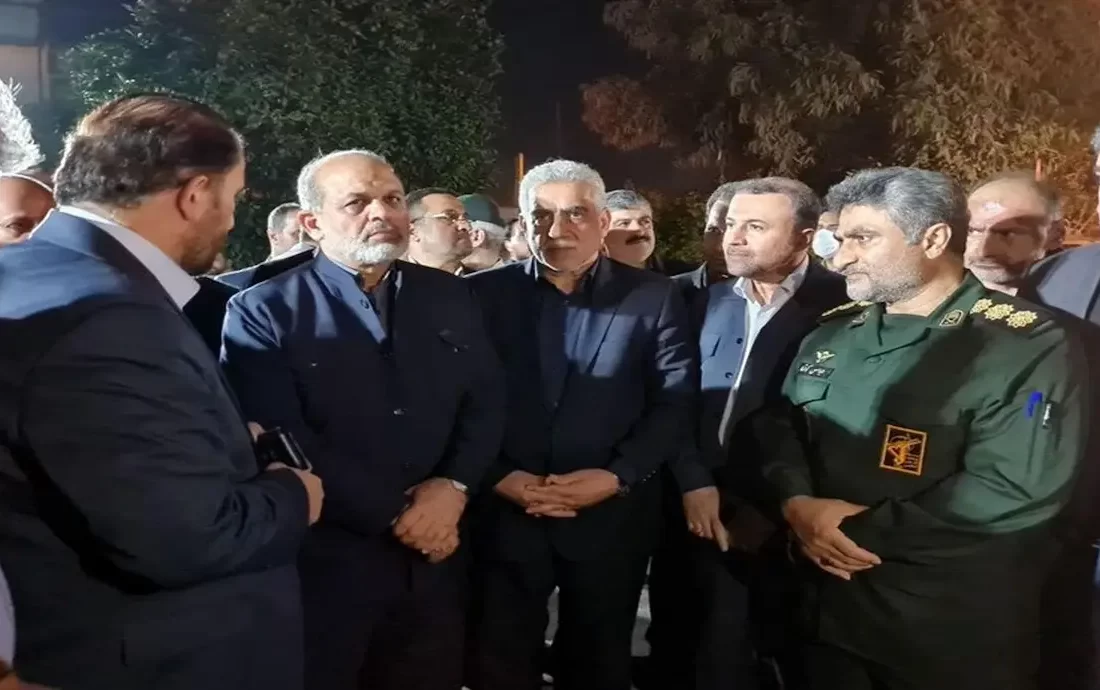 حضور وزیر کشور در محل آتش سوزی کمپ ترک اعتیاد لنگرود