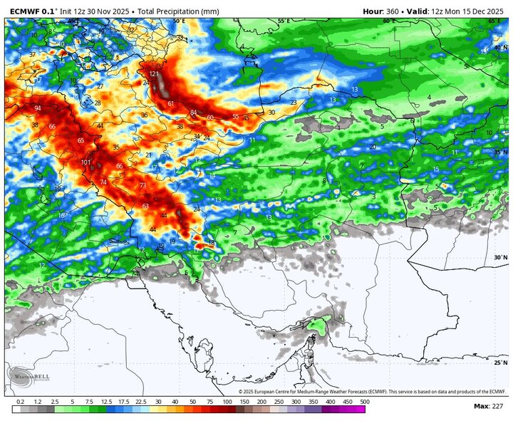 نفوذ موج سرد به کشور؛ تداوم بارش‌ها و کاهش محسوس دما تا پنجشنبه