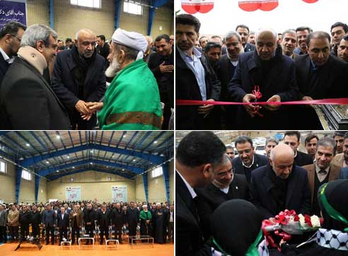 همزمان با افتتاح سالن چندمنظوره ورزشی شهید رجایی سرخس؛ ۱۳۰  پروژه شهرستان سرخس با حضور وزیر کار به بهره برداری رسید