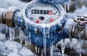 موج سرما و افزایش خطر یخ‌زدگی کنتورهای آب
